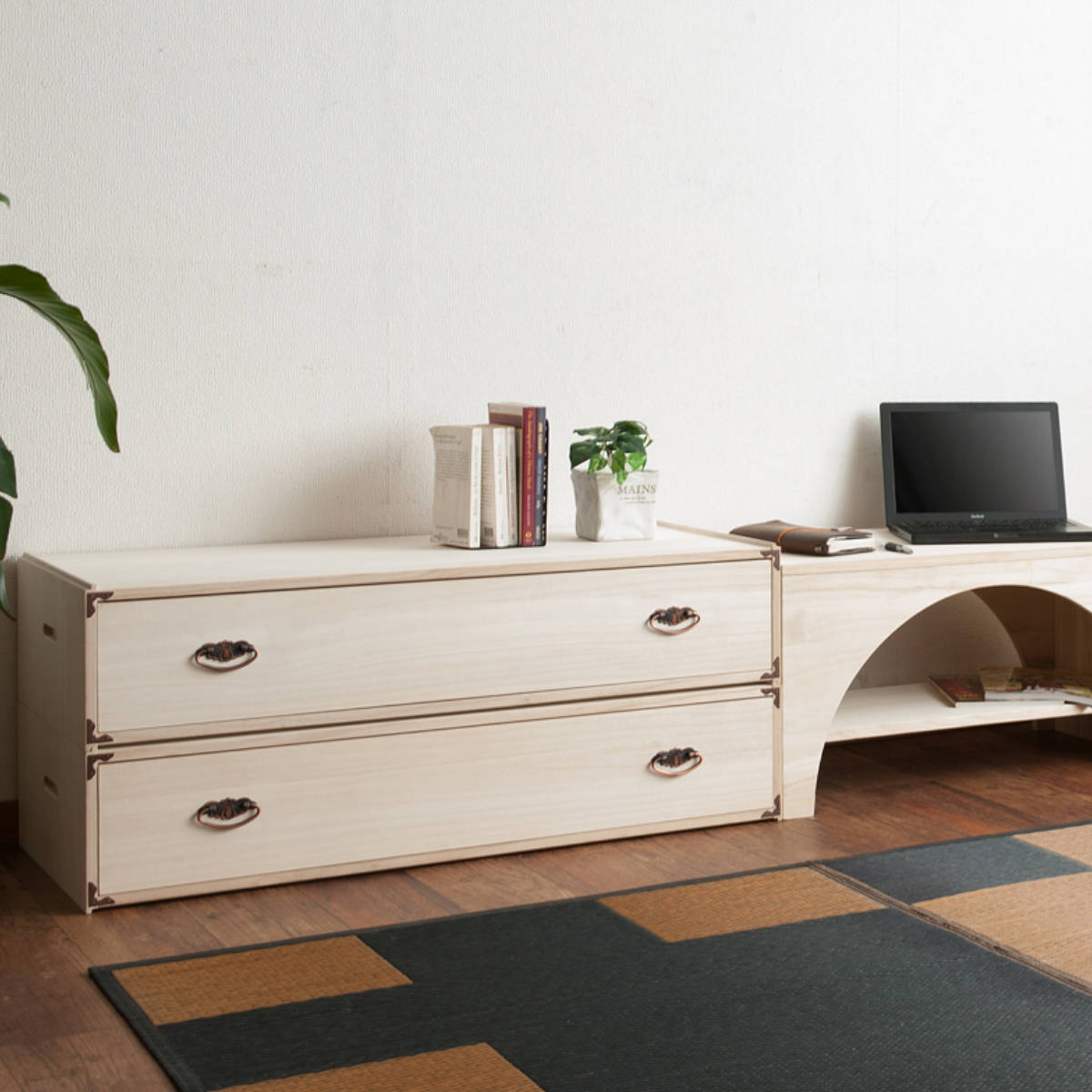 衣装ケース 桐 引出し型 日本製 約幅100cm （ 桐衣装箱 着物収納 桐