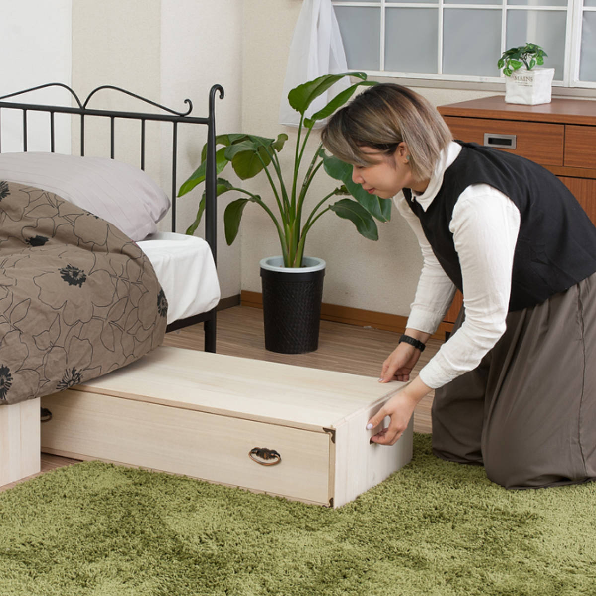 衣装ケース 桐 引出し型 日本製 約幅100cm （ 桐衣装箱 着物収納 桐