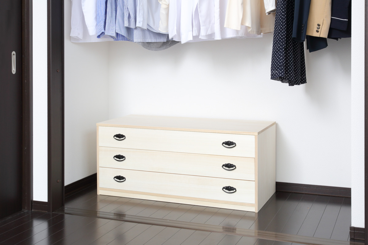 桐タンス 幅98.5cm 3段 引出し 完成品 日本製 （ 桐 桐箪笥 桐たんす