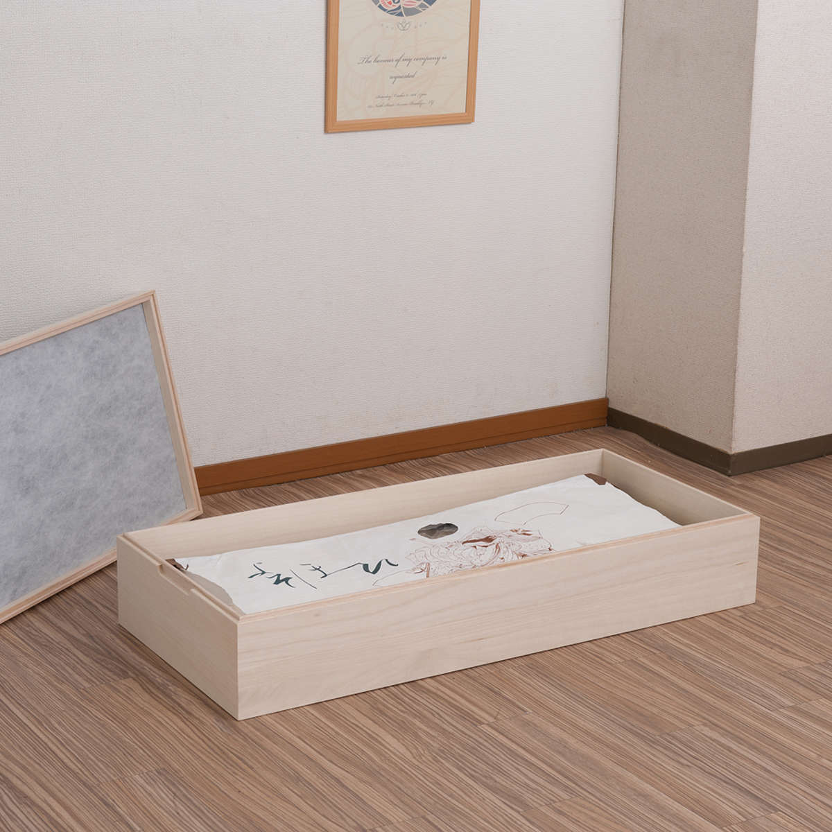 衣装箱 桐 衣装ケース 1段 積み重ねタイプ 幅95cm （ 着物収納 浴衣