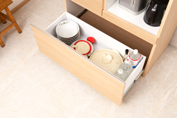 食器棚 キッチンボード 北欧風 Sugar 約幅90cm （ カップボード