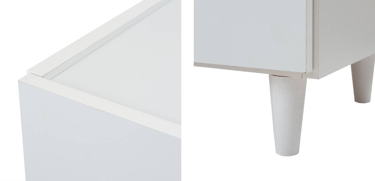 キャビネット 開き戸 2枚扉 フレンチシャビー 幅80cm （ 収納棚