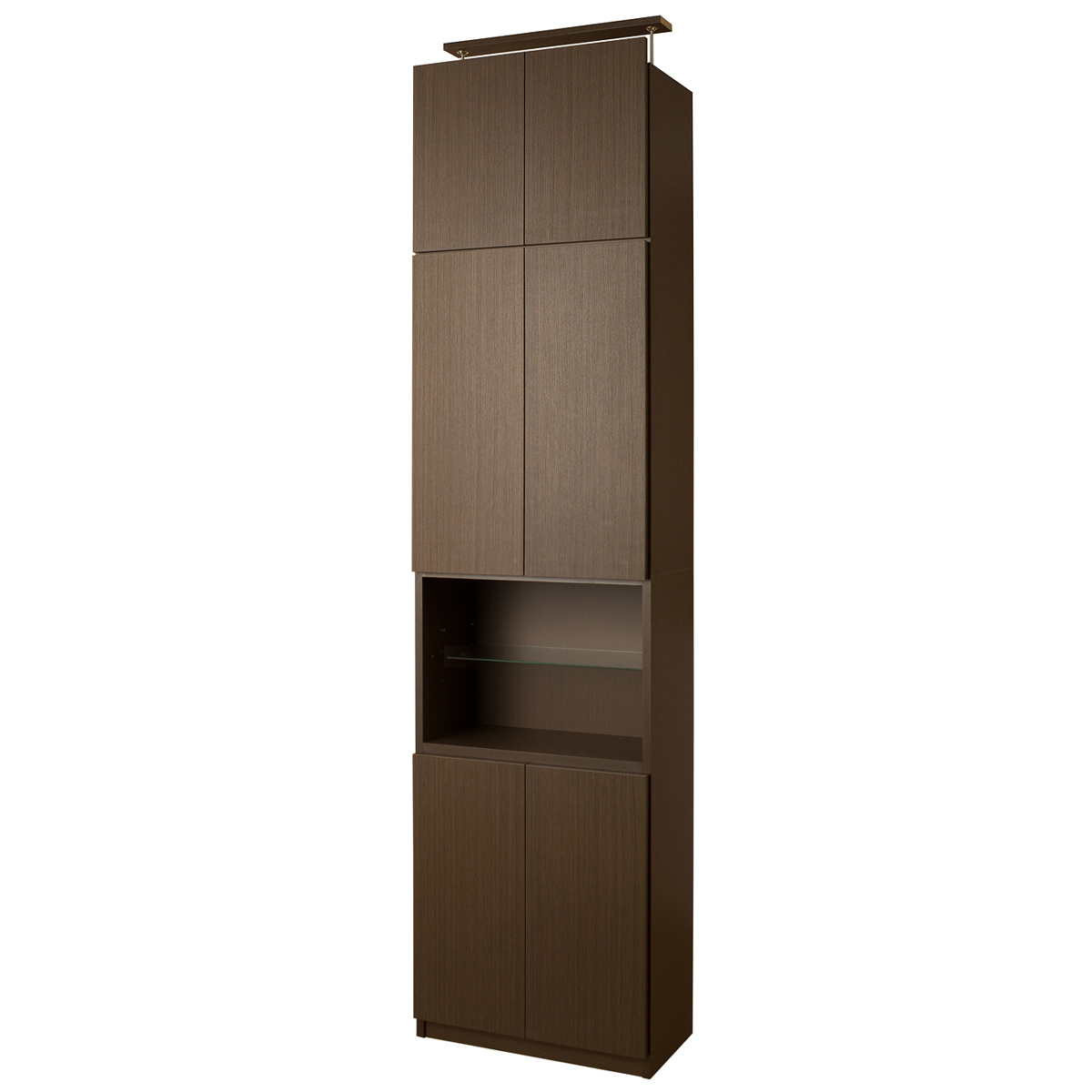 突っ張り 壁面収納 オープンタイプ キャビネット 幅60cm 耐震 日本製 （ 壁面家具 つっぱり 転倒防止 ハイグロス 大量収納 簡単設置 半完成品 F★★★★ ）_21