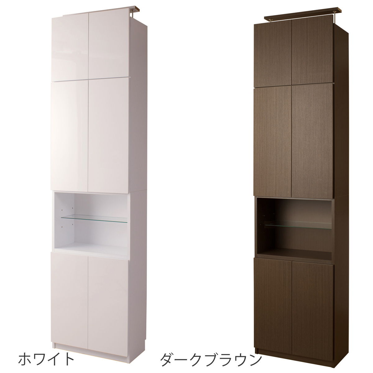 突っ張り 壁面収納 オープンタイプ キャビネット 幅60cm 耐震 日本製