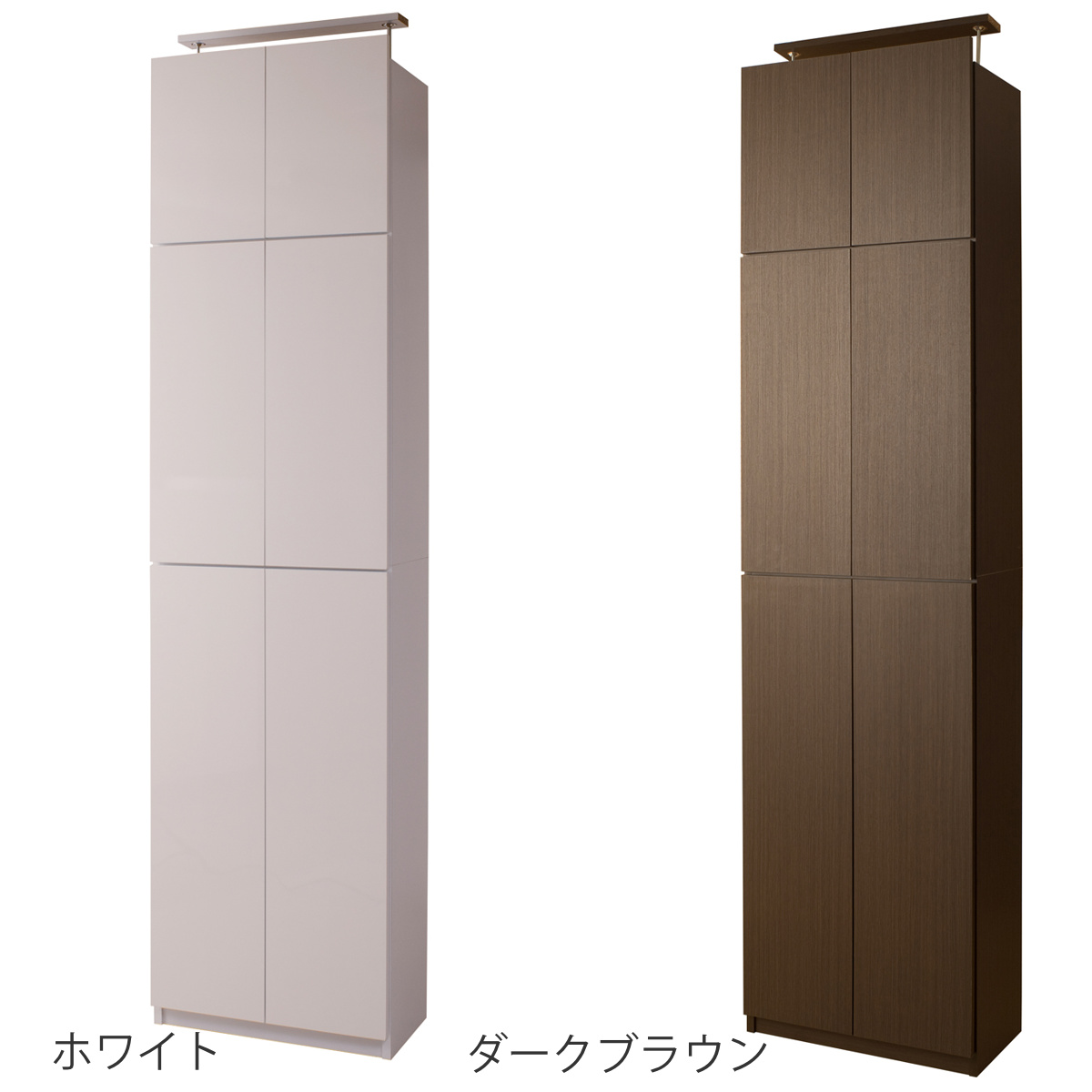 突っ張り 壁面収納 扉タイプ キャビネット 幅60cm 耐震 日本製 （ 壁面