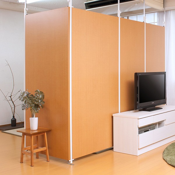 突っ張り パーテーション 本体用 幅90cm 間仕切り 衝立 パーティション 木目調 つっぱり リビングート Paypayモール店 通販 Paypayモール