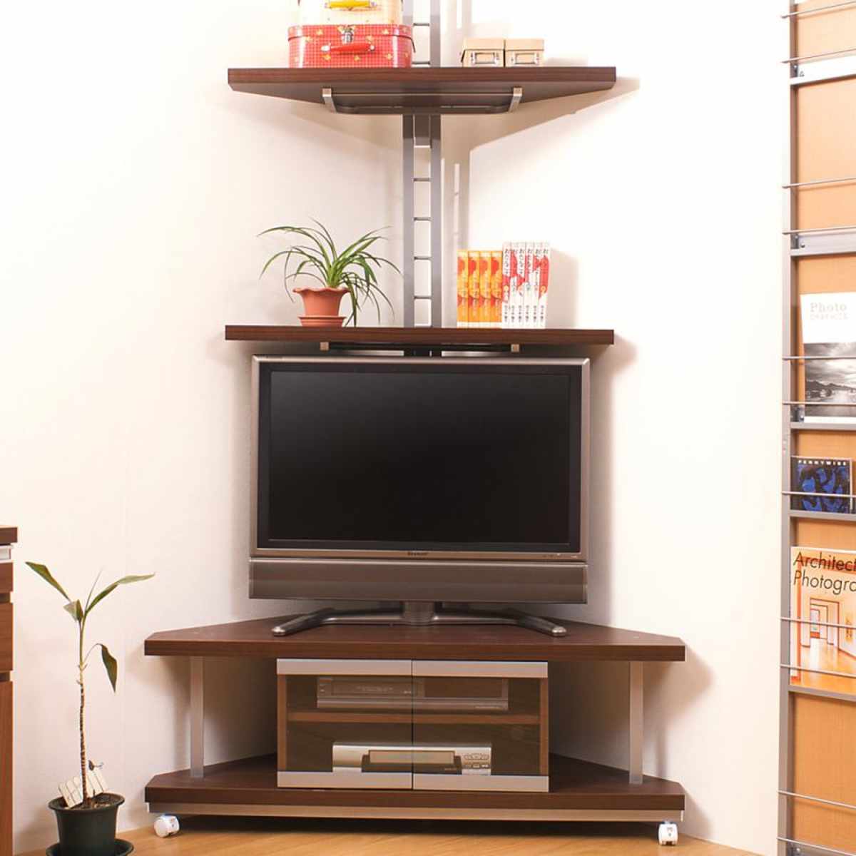 【最終値下げ】コーナーテレビ台（幅 120 cm） テレビ台 ハイタイプ コーナー 幅120 高さ60 完成品 大川家具 テレビ
