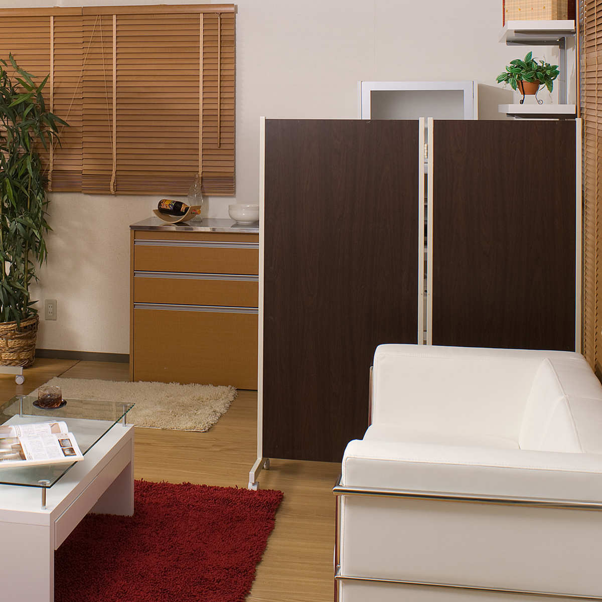 パーテーション キャスター付きパーテーション 2連 高さ145cm （ 自立