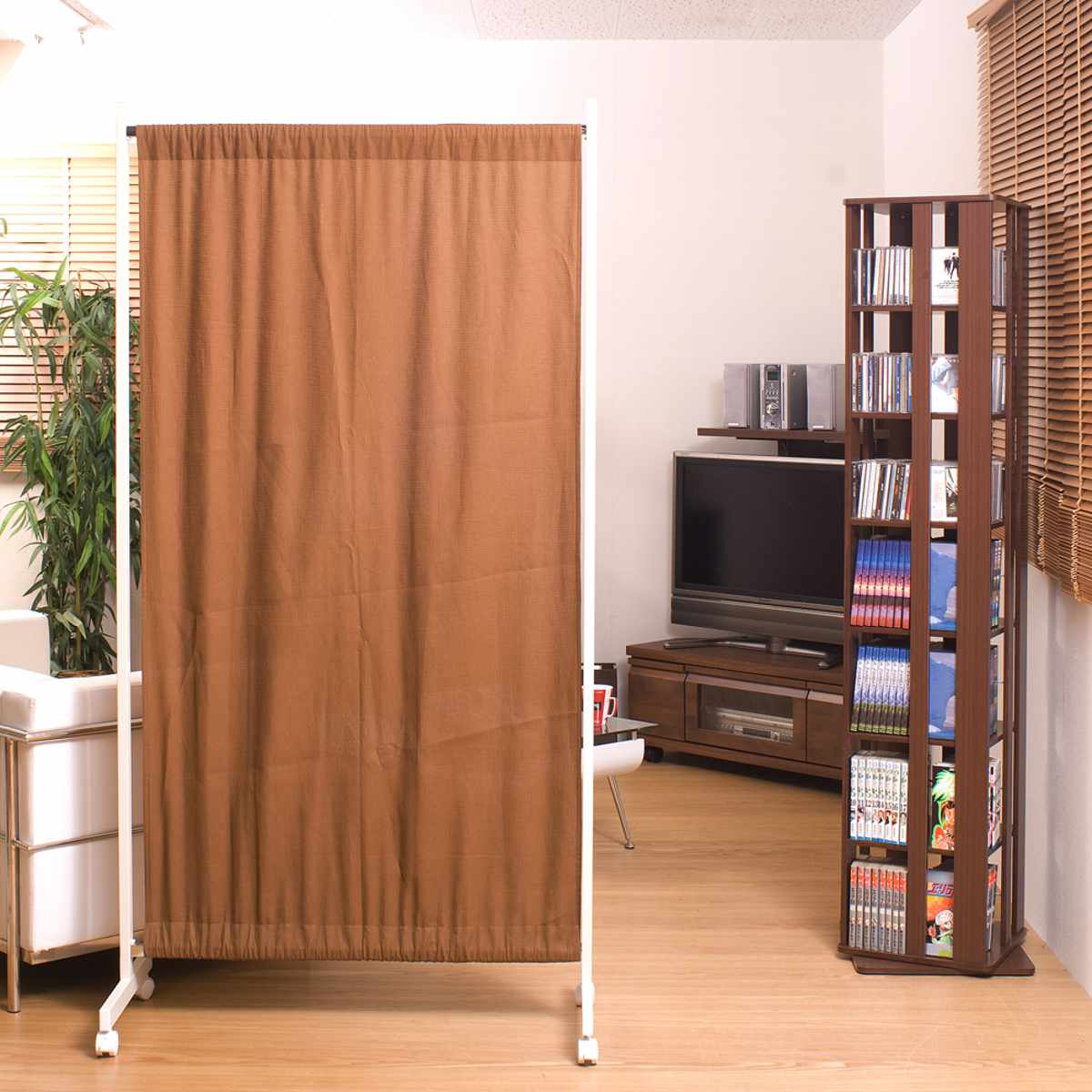 間仕切りカーテンパーテーション 幅94.5cm 高さ180.5cm