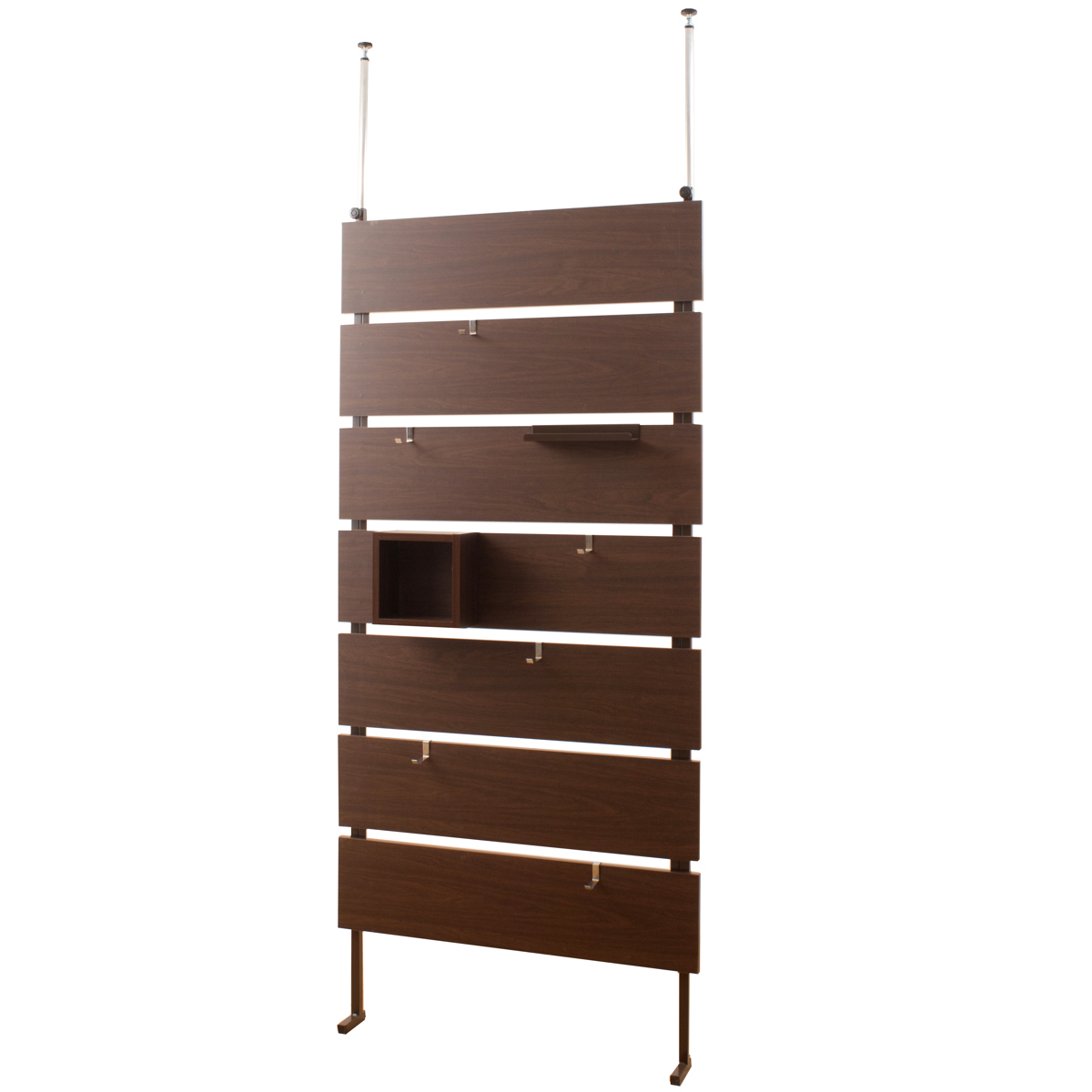 突っ張りウォールパーテーション 幅90cm 間仕切り フック6個付 日本製