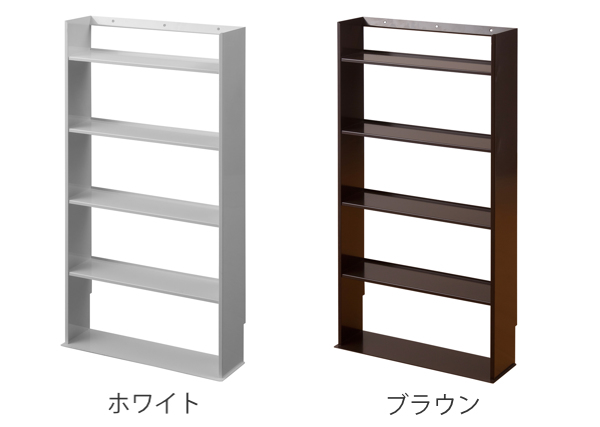 薄型 壁面収納 ミニコミックラック 幅45cm （ 本棚 オープンラック シェルフ コミックラック 収納棚 省スペース 日本製 ）_4
