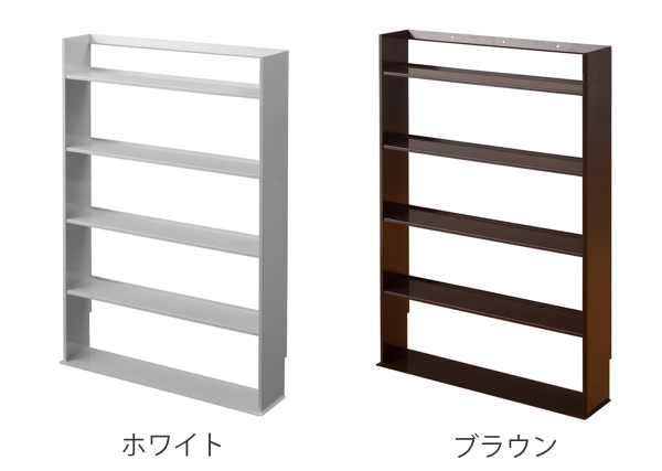 薄型 壁面収納 ミニコミックラック 幅59cm （ 本棚 オープンラック