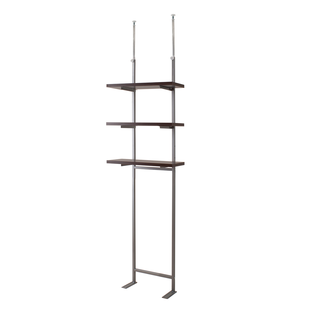 専用出品★ 突っ張りラック60cm×3セット【棚板調節可】 つっぱり式棚板無段階可動ラック 3段 幅60cm