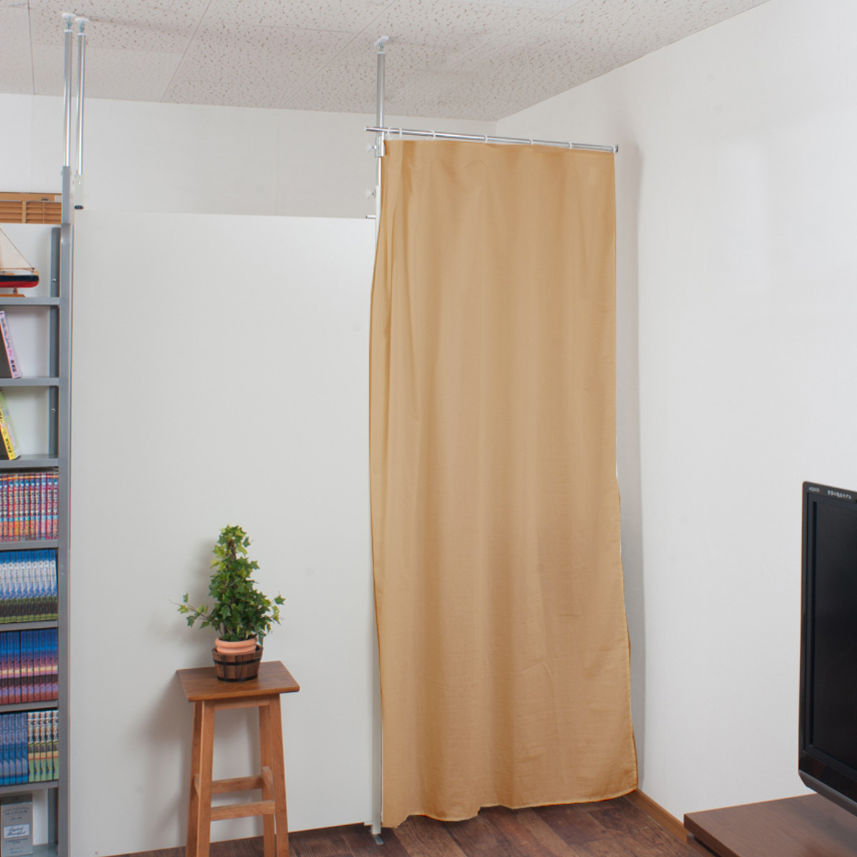 sold ドア用　パーテーション　カーテン　 2枚セット つっぱりパーティション（カーテン）ライトブルー ｜ 商品紹介 ｜ 株式