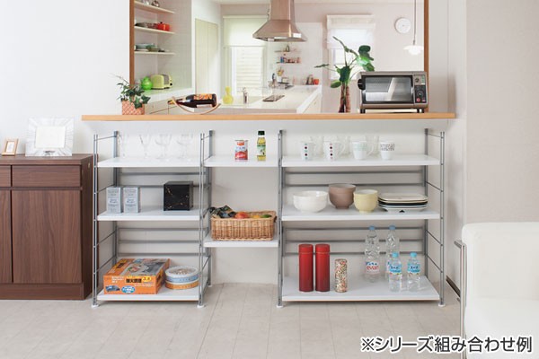 オープン棚キッチン収納 レンジボード 幅95 キッチンボード キッチン収納 棚 オープンラック
