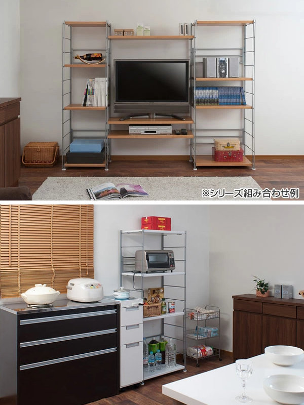 オープンラック 頑丈棚 幅60高さ154cm （ ラック スチールラック 収納