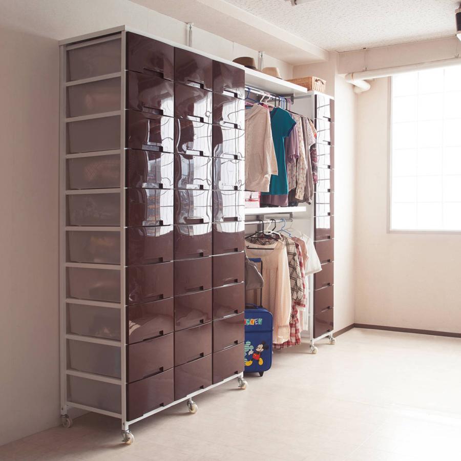 NASA 衣装ケース 大量収納プラスチックチェスト 10段 （ 幅36×奥行48