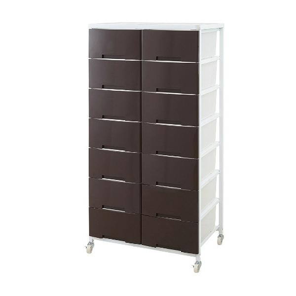 NASA 衣装ケース 大量収納プラスチックチェスト 2列7段 （ 幅69×奥行48