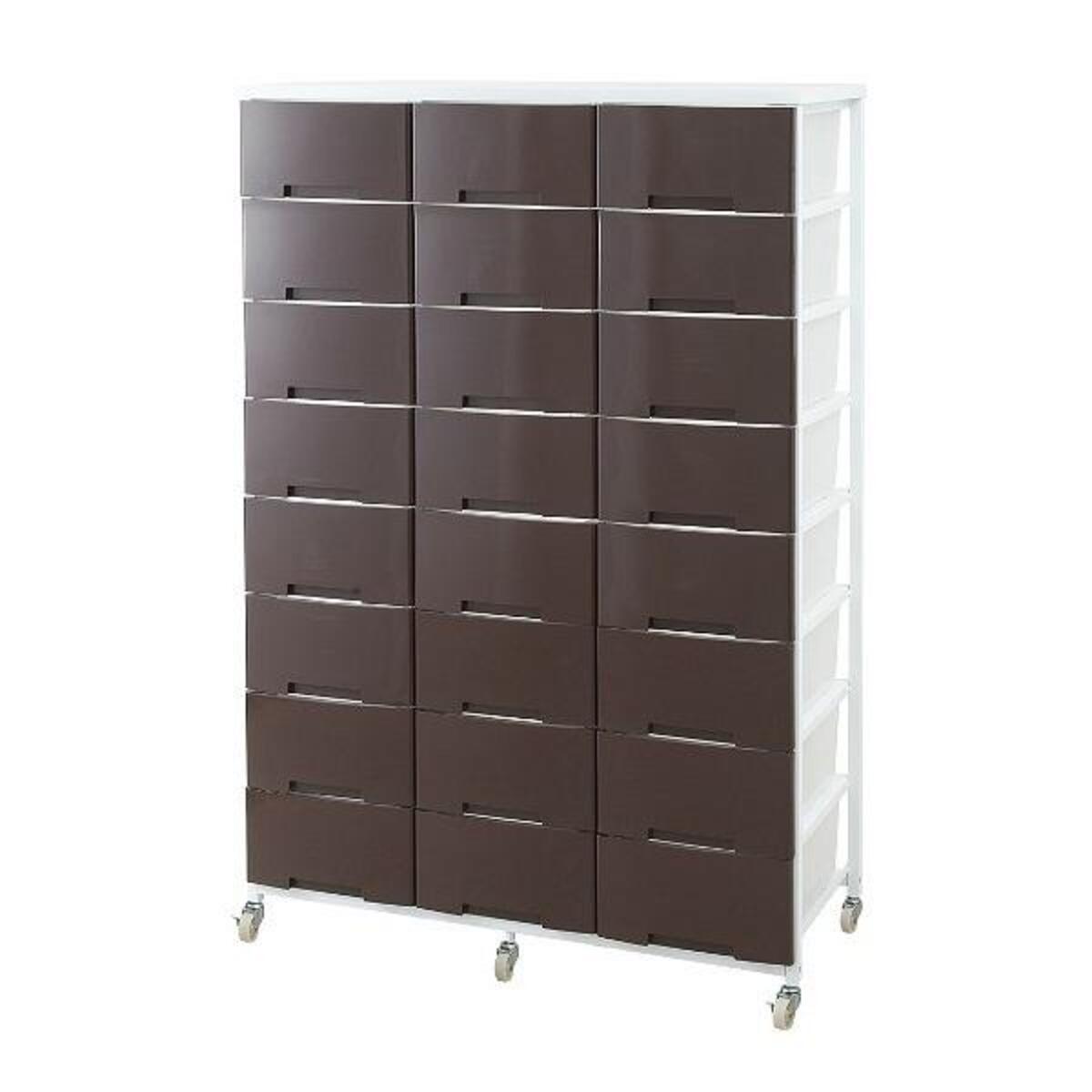 NASA 衣装ケース 大量収納プラスチックチェスト 3列8段 （ 幅103×奥行