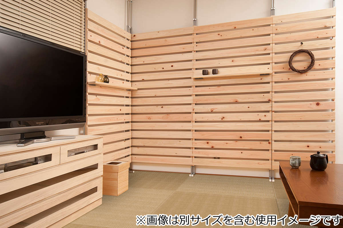 突っ張り ラック ひのき製 幅90cm （ 突っ張りラック 突っ張りラダー