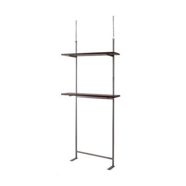 突っ張り ラック 幅90cm 棚板2段付き （ 壁面収納 突っ張りラック