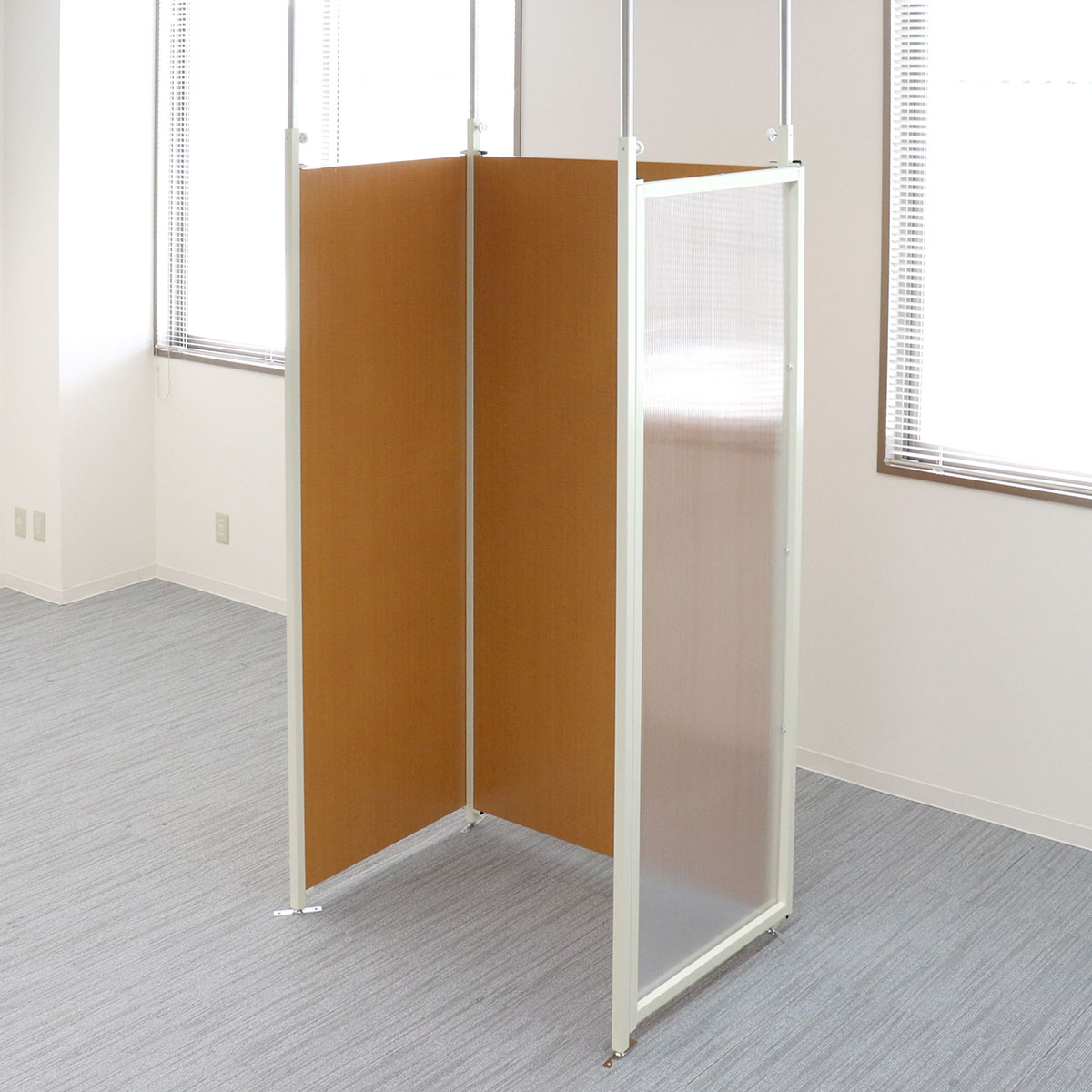 パーテーション 突っ張り有孔ボード 連結用 幅87.5cm （ 有孔ボード