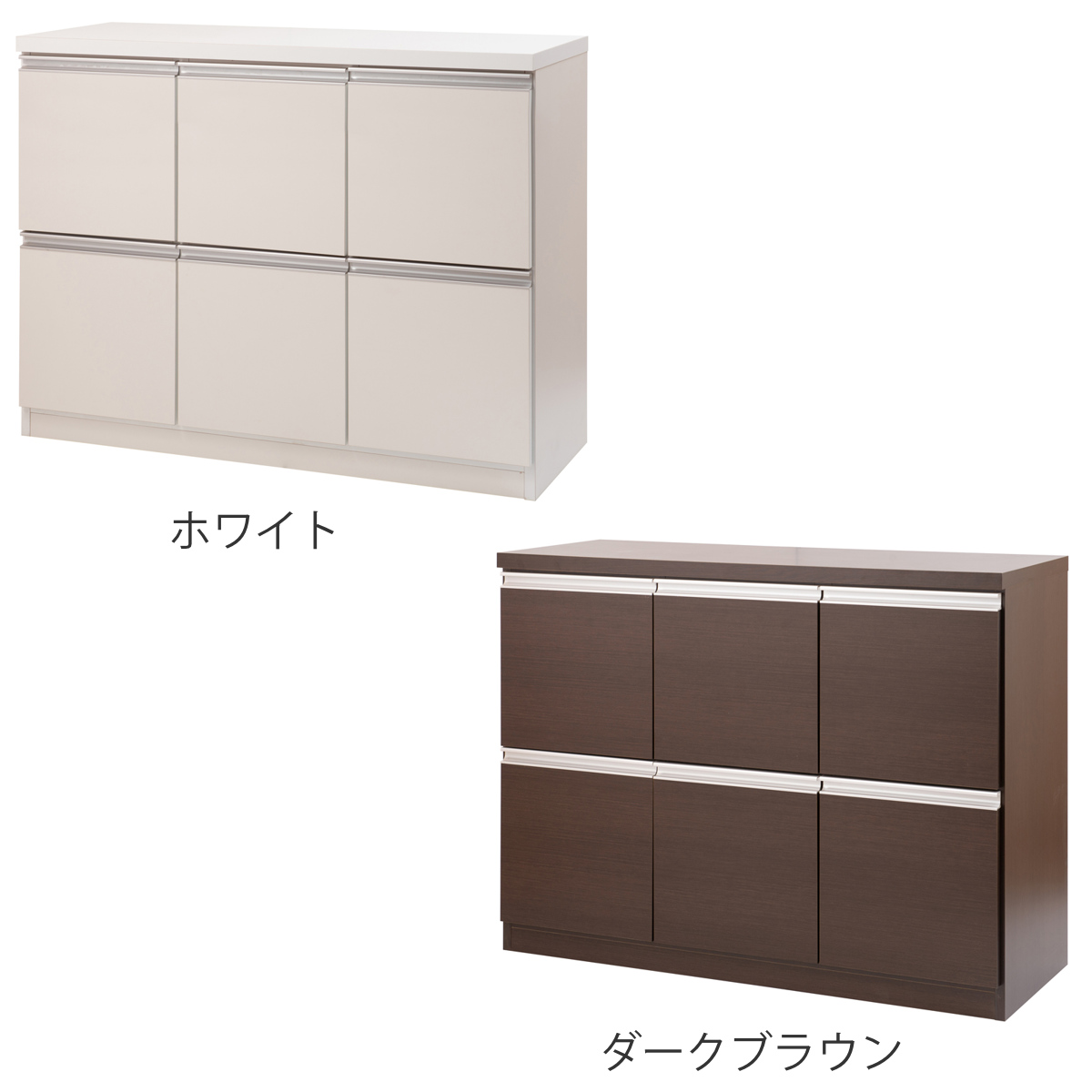 ワイドキャビネット 幅109cm 6枚扉タイプ...の詳細画像3