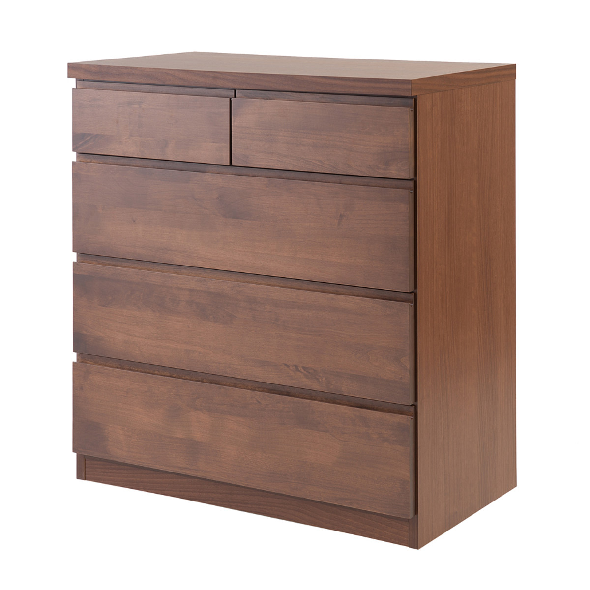 チェスト 4段 天然木 アルダー材 幅80cm （ 衣類収納 タンス 収納