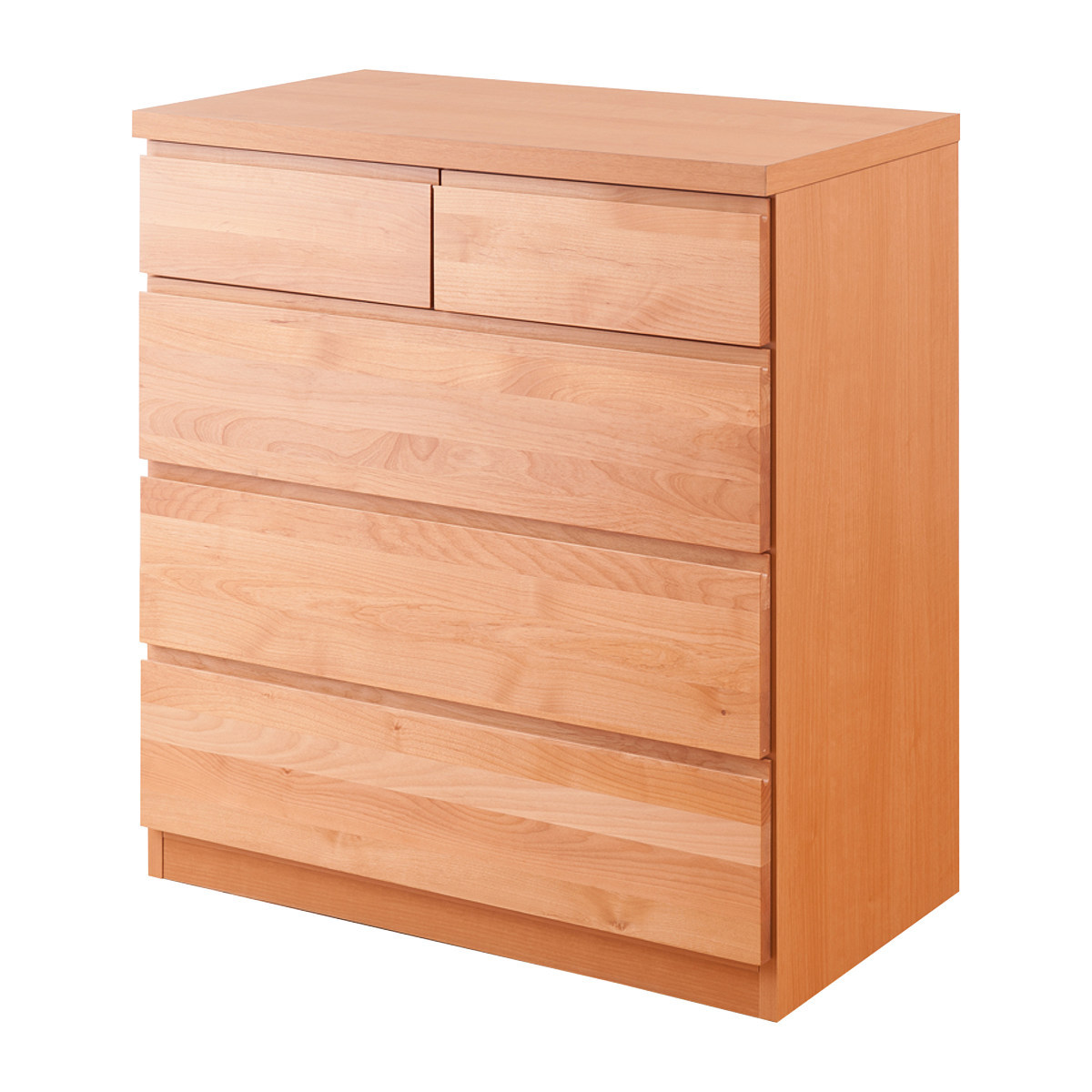 チェスト 4段 天然木 アルダー材 幅80cm （ 衣類収納 タンス 収納