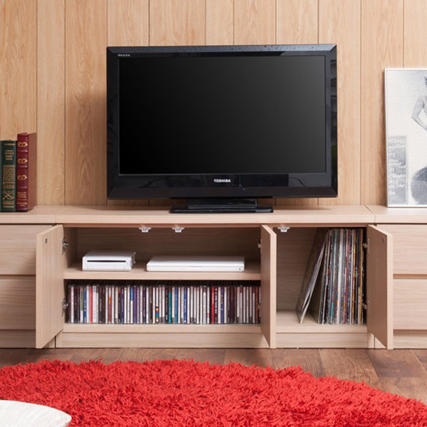 テレビ台 ローキャビネット リビングボード 木目調 105cm 日本製 ローキャビネット リビングボード 木目調 約幅105cm （ 完成品