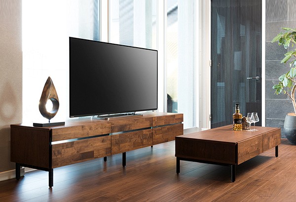 テレビ台 ローボード スチール脚 ウォールナット ANIMA 幅150cm