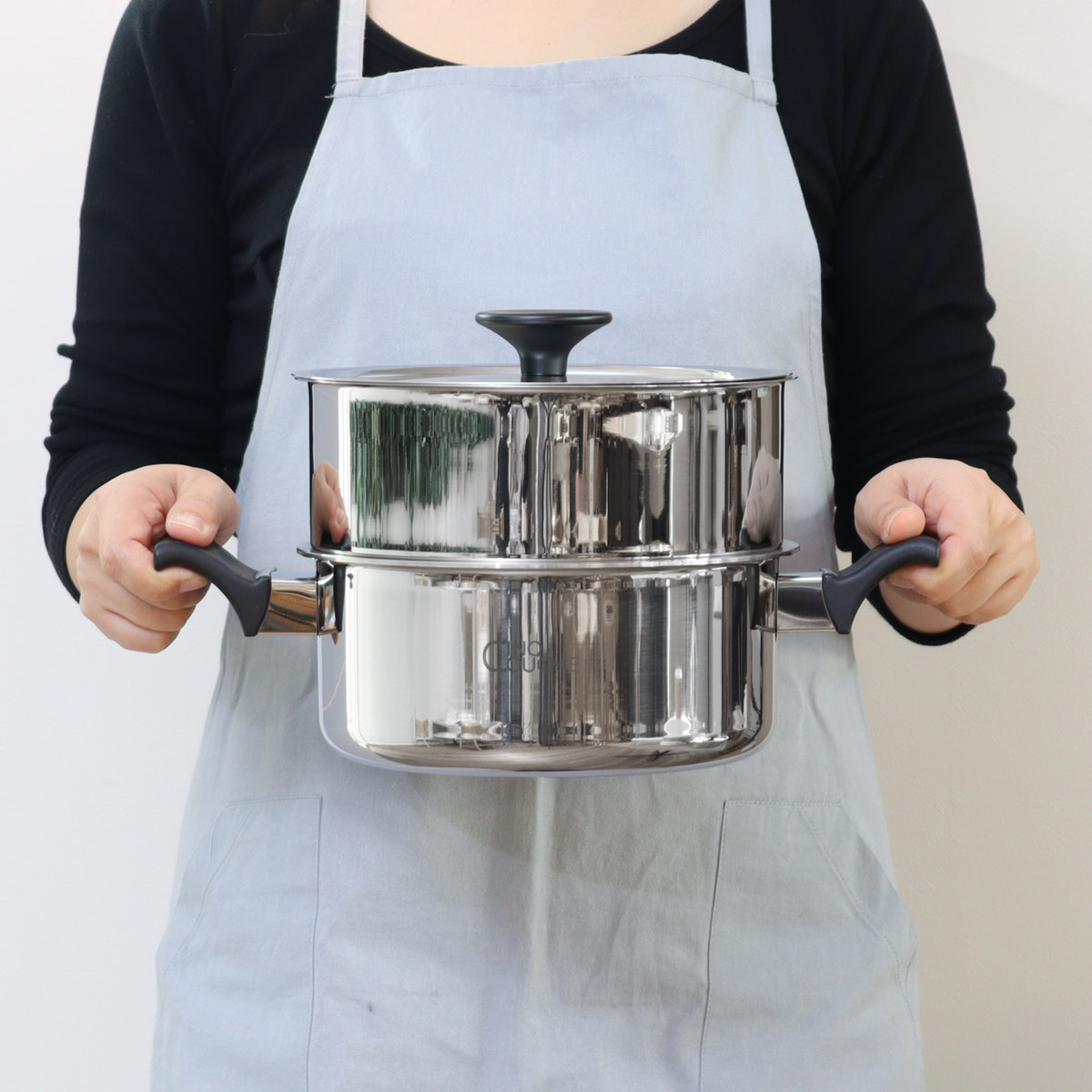 ウルシヤマ金属工業 蒸し器 2段 20cm IH対応 サンク・クーシュ UMIC