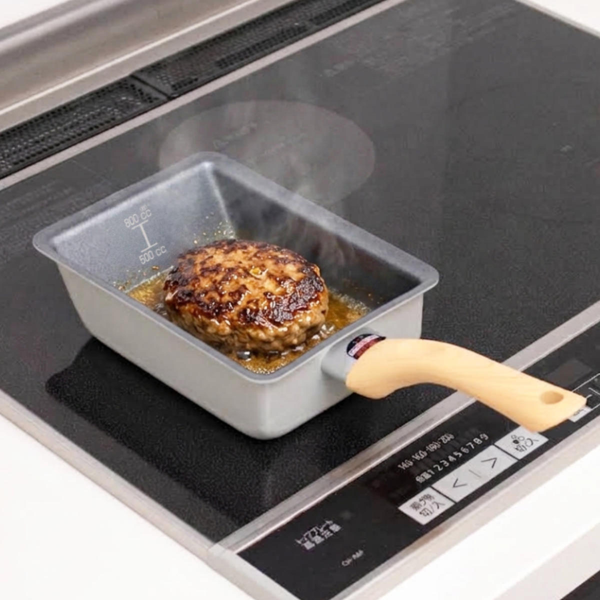 谷口金属工業 卵焼き器 13×18cm IH対応 蓋付き IH玉子焼＆ガラス蓋