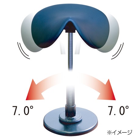 ルネセイコウ 鞍馬チェア 座面高52.5〜71.5cm フットレスト付き