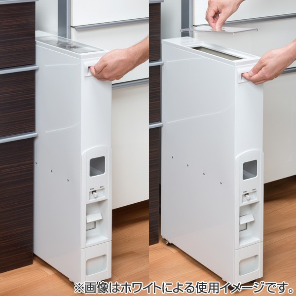 米びつ スリムライスボックス 12kg キャスター付き 無洗米対応