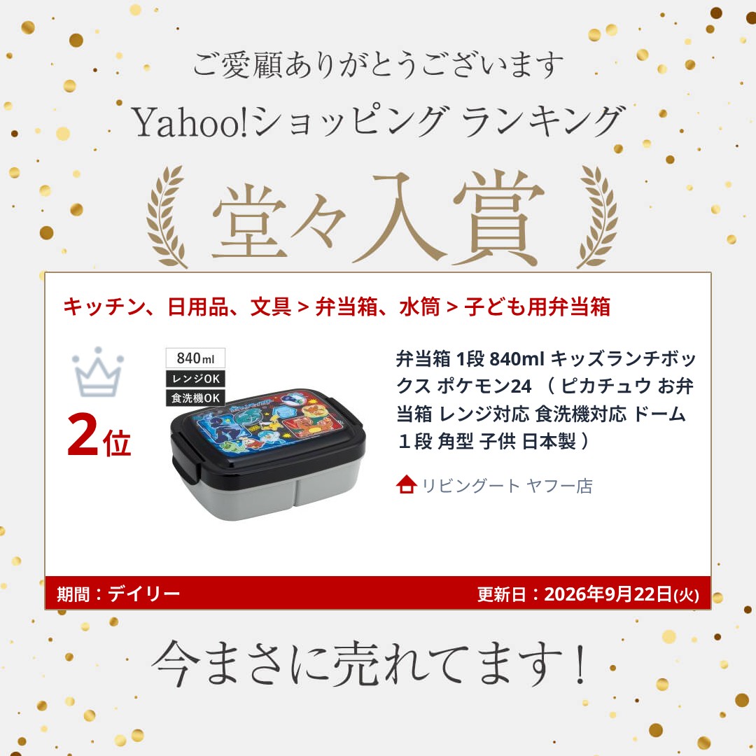 スケーター 弁当箱 1段 840ml キッズランチボックス ポケモン24