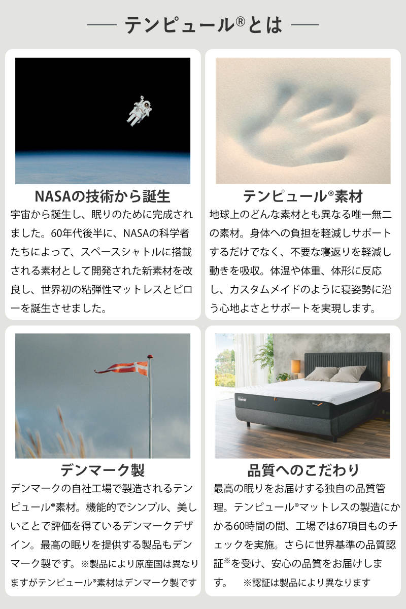 テンピュール（TEMPUR） 枕 エルゴプラスピロー Sサイズ （ TEMPUR