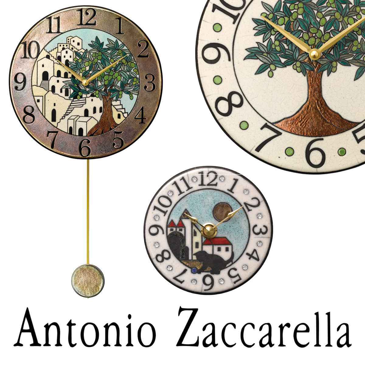 掛け時計 振り子 アントニオ・ザッカレラ アナログ Z121 （ 時計