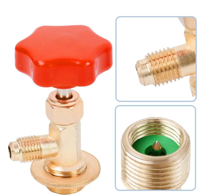 R134a 缶切りバルブ タップバルブ 自動車 エアコン用 ガスチャージ