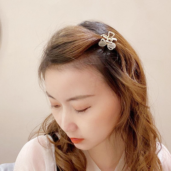 ヘアクリップ バンスクリップ ヘアアクセサリー さくらんぼ レディース