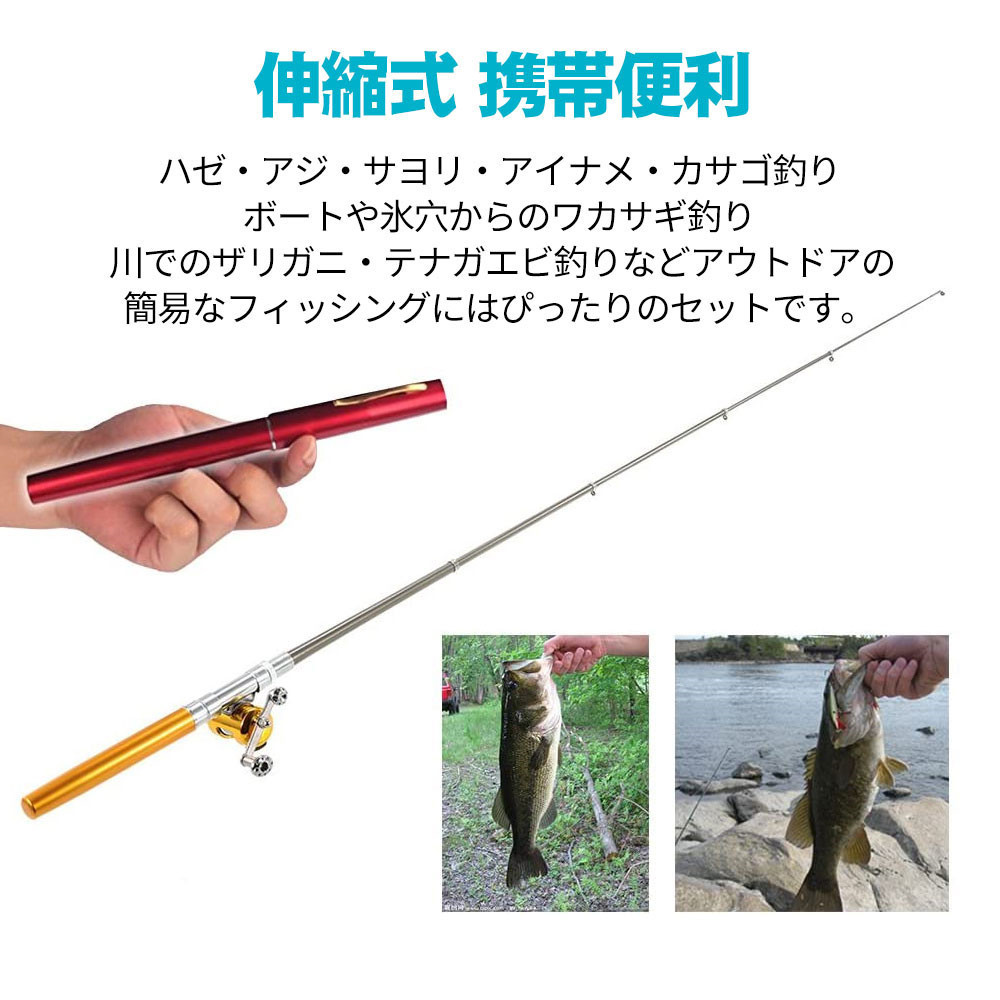 投げ竿 オルルド釣具 ペン型ロッド 携帯型 ポケット釣竿 釣り竿 海釣り 渓流 D1193 Mr Bl L Kのestore 通販 Yahoo ショッピング
