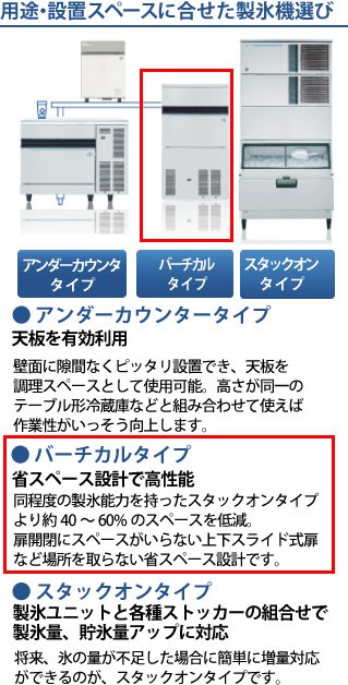 ホシザキ 大型バーチカルタイプ製氷機 IM-230M-1 230kgタイプ 三相200V