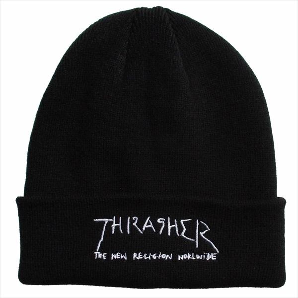 THRASHER スラッシャー ロゴ刺繍 ニット帽  ビーニー キャップ メンズ レディース｜ll-factory｜02