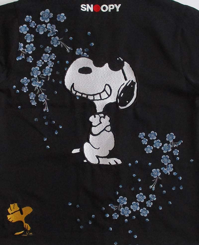 スヌーピー SNOOPY メンズ 半袖オープンカラーシャツ ボーリングシャツ