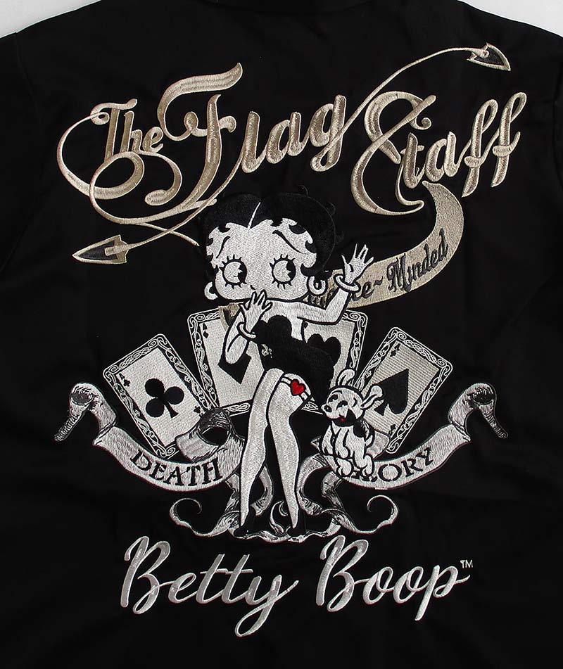 ベティーブープ Betty Boop 半袖 ボーリングシャツ オープンカラー