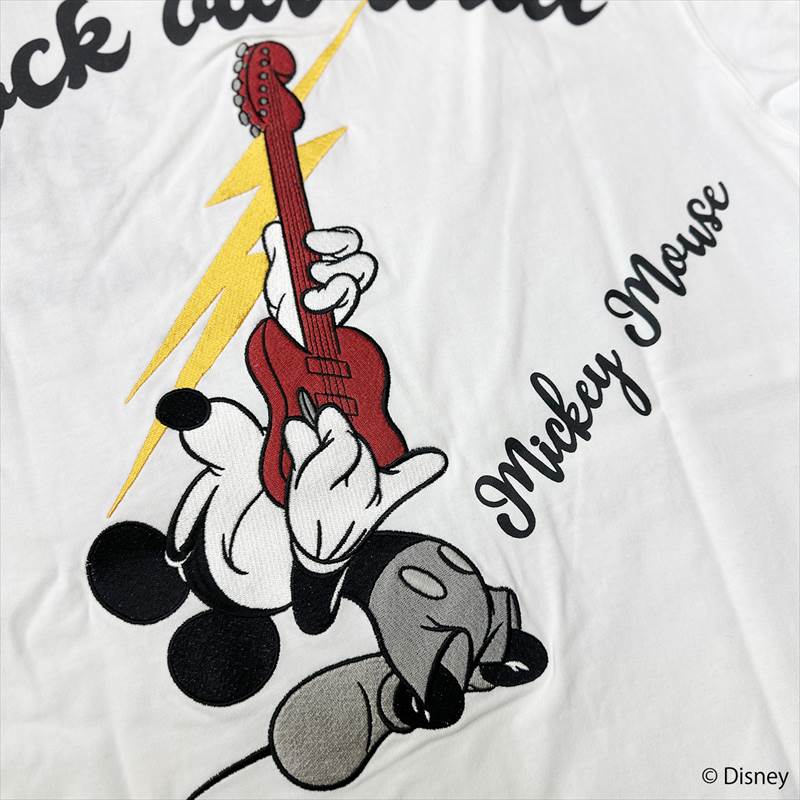 ミッキーマウス ギターピンバッジ　希少 Tシャツ メンズ 半袖 Mickey Mouse ミッキーマウス フラッグスタッフ