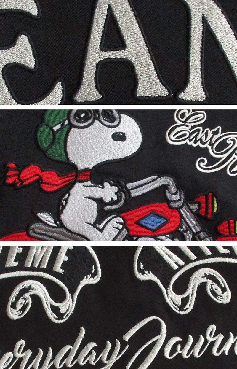 スヌーピー SNOOPY メンズ 半袖オープンカラーシャツ ボーリングシャツ