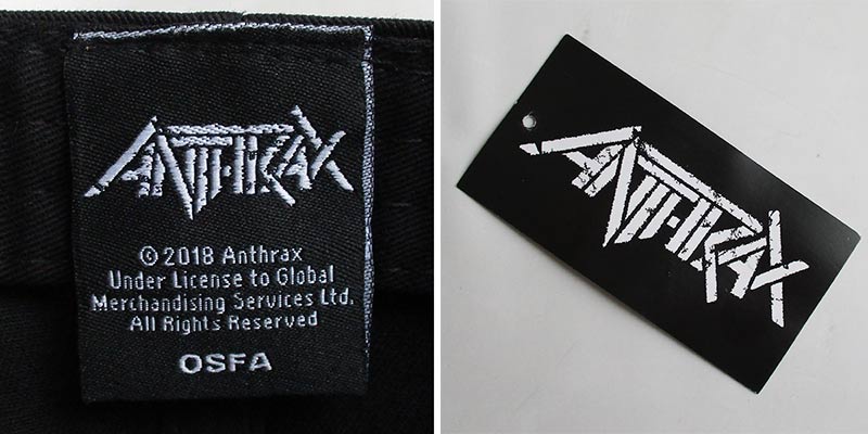 ROCK OFF アンスラックス ANTHRAX キャップ 帽子 メンズ レディース