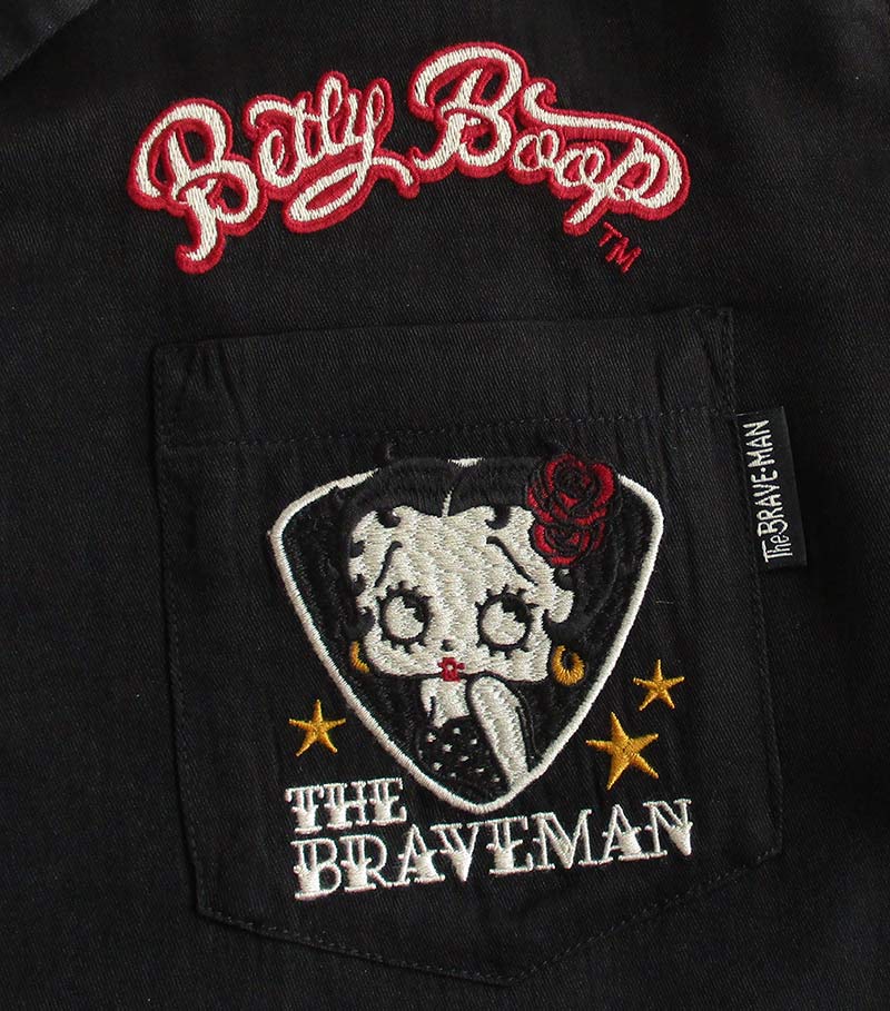 ベティーブープ ボーリングシャツ 半袖 オープンカラーシャツ Betty