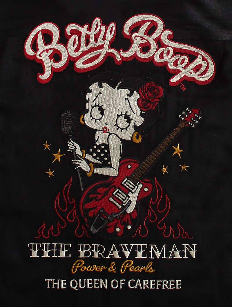 ベティーブープ ボーリングシャツ 半袖 オープンカラーシャツ Betty